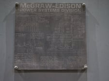 15000/16800/20000/22400/25000/28000 kVA, 69000 Wye Primary, 13800 Wye Secondary, McGraw-Edison Substation