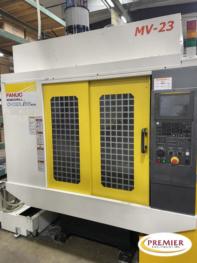 Fanuc #Robodrill-D21LiB5-Adv, with rotary table, Fanuc 31i-B5, 27.5" X, 15.7" Y, 15.7" Z, 24000 RPM, 21