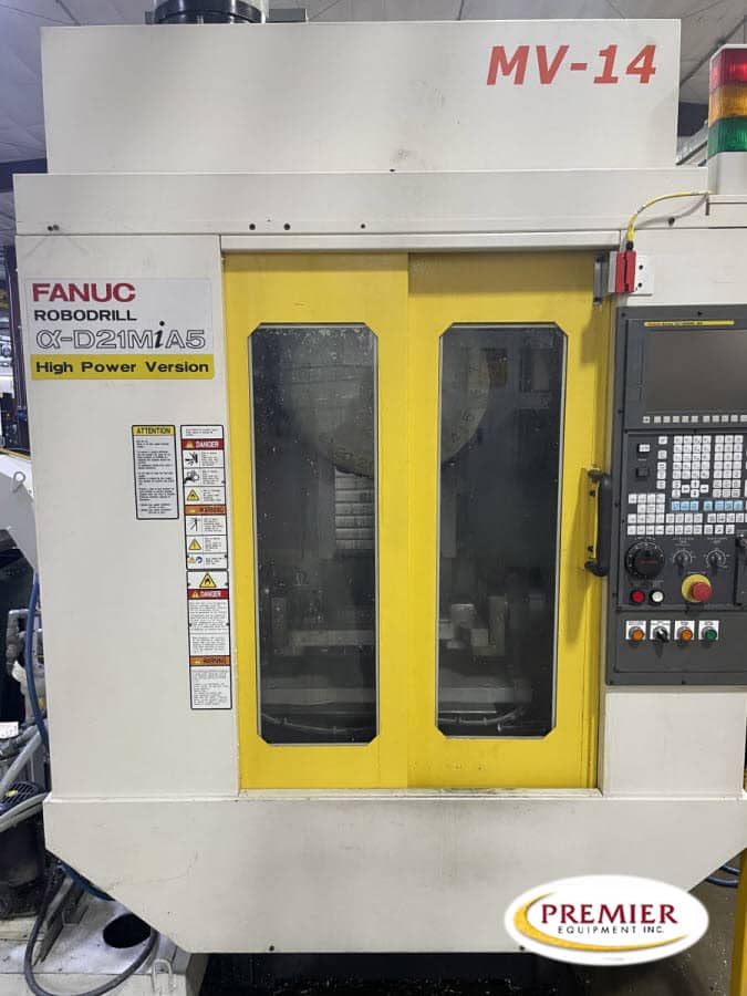 Fanuc #Robodrill-D21MiA5, CNC drill tap with rotary table, Fanuc 31i-B5, 19.69" X, 15.75" Y, 12.99" Z, 24000