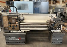 13.7" x 50" Clausing Colchester, manual lathe, 20-3250 RPM, 1.65" bore, 10 HP, digital read out, 440 V.