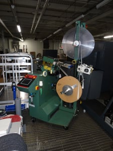 Automatic reeler, PA Industries #WR36-4, 4-reels, 3.25 sytrip width, 3.5 spool width, AB Control
