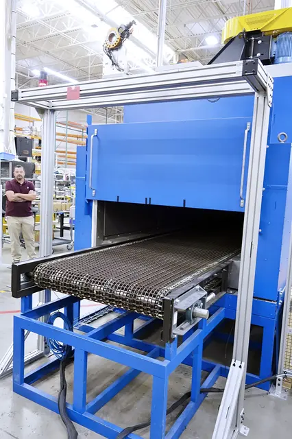 42" width x 240" L JPW Industrial #C2-83-139TULEP-480V-45-60KW, conveyor curing oven, 150°C, 45 KW, 1000