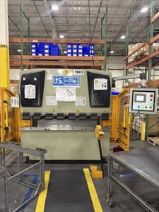 44 Ton, U.S. Industrial #US446, hydraulic press brake, 6' 7" overall, 62.7" between housing, 3.93" stroke