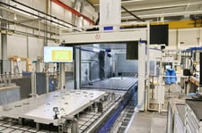Droop & Rein #TFS-22-40-DT-D40-P, CNC 5-axis planer type mill, 397.6" X Travel, 118.1" Y Travel, 59.1" Z