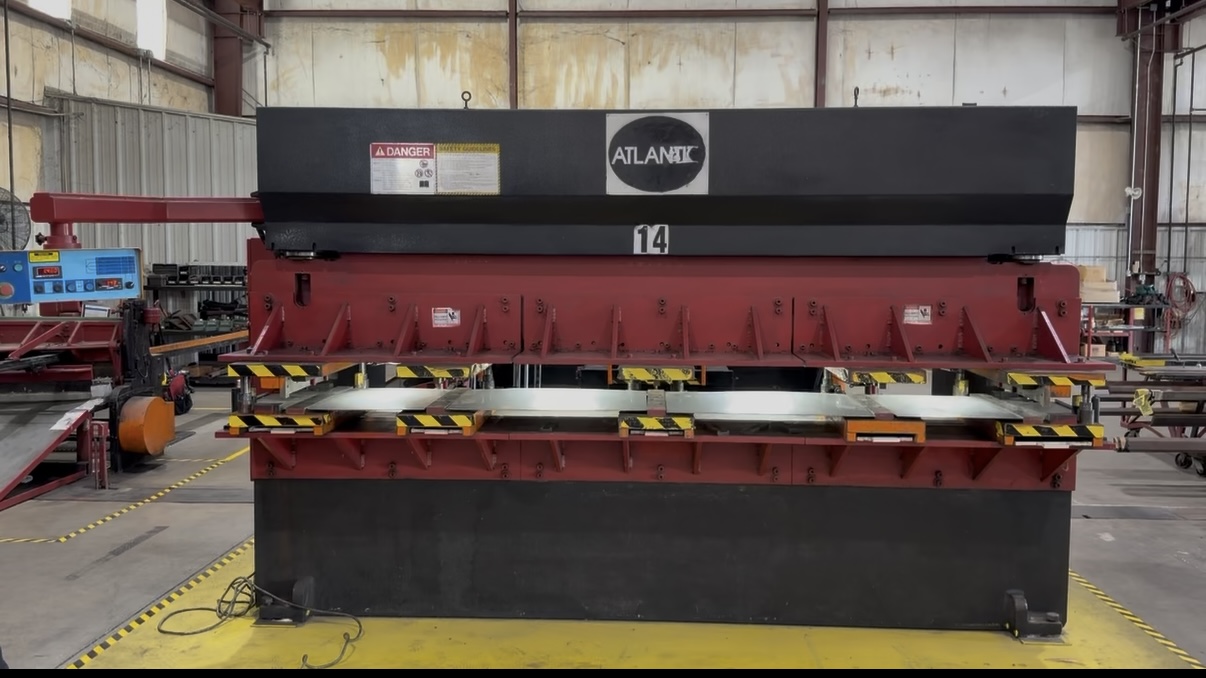 150 Ton, Haco-Atlantic #HDE150-12, hydraulic press brake, 11' 10" overall, 122" between housing, 4.72"