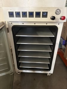25.6" width x 35.5" H x 30" D Across International #AT160, vacuum oven, ambient to 100° C, 16 cu.ft., 6