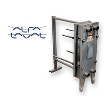 30 sq.ft., Alfa-Laval #M6-MFMC, sanitary Stainless Steel plate heat exchanger, 145 psi, 22 plates, 2"