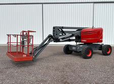 500 lb. SkyJack #SJ46AJ, articulating boom lift, 46' lift height, Kubota diesel engine, 4X4, pneumatic tires