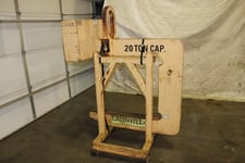 40000 lb. Caldwell #82RCS-20-48, C-Hook, 24"-48" coil width, 30.25" throat, 39" x 4" lifting arm, cradle stand