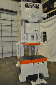 160 Ton, Stamtec #G1-160, single crank gap frame press, 7.88" stroke, 17.72" shut height, 20-50 SPM, 49.21" x