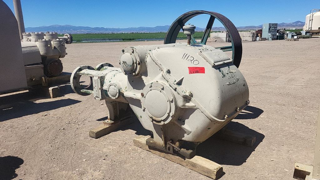 Gaso #2652, Duplex Reciprocating Plunger Pump Package, 12" stroke, 8" suction x 4" discharge, 243 HP, 85 RPM