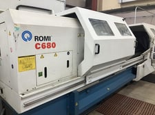 Romi #C-680/3000, CNC Lathe, 26.7" swing, 118" machining length, 53.6 HP, 1800 RPM, 2012