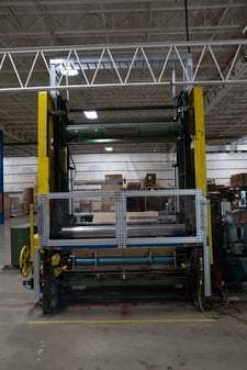Cameron #438, Two-Drum Slitter Rewinder, 72" web width, 60" rewind width, 77" roll face width, 3500 FPM, 50