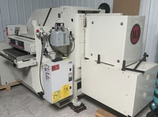3.5" Mereen-Johnson #424-DC, Straight Line Multiple Rip Saw, 24" arbor, 14" tooling diameter, 6" throat, 30"
