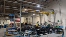 2 Ton, Met-Track, Indoor Overhead Bridge Crane, 30' span x 40' runway, EXCELLENT condition