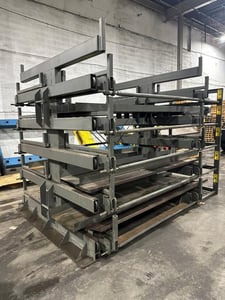 steel storage systems spacesaver 5t, roll out cantilever rack system