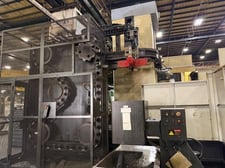 4.3" Daewoo Doosan #DBC-110II, horizontal boring mill table type, 60 automatic tool changer, 78.7" X, 59.1"