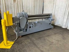 5' x 10 gauge Webb #505, initial pinch bending roll, 5" roll diameter, air drop end, forward/reversing, 3 HP