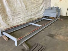 10 Ton, Weldwire, sliding tank roll set, 6"-96" diameter, vari-speed rotation, 3/4 HP