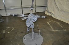 300 lb. Littell #3, non-motorized uncoiler, 8.5" mandrel, 55" outside dimensions, 8.5"-21" ID, manual