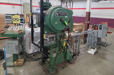 18 Ton, L & J #18, OBI press, 2" stroke, 7" Shut Height, 2" adj., 100-200 SPM variable, 18" x11.5" bed
