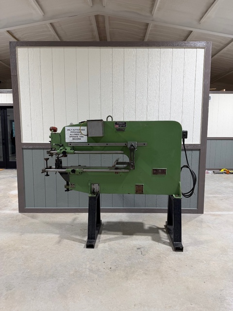 Pionier, nibbling machine, 1/16" capacity, 40" throat, 2 HP, circle cutting attachments, (Multiple Available)