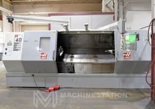 Haas #SL-40L, CNC lathe, 34.5" swing, 15" chuck, 3-jaw, 4" bar, 25.5" dia., 80" lgth, 80" long bed, A2-8, 10
