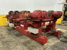 330 Ton, Weldwire #CAS-150, track mounted powered tank turning rolls, 126" diameter, 1 drive & 3 idlers, 10