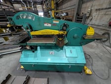 6" x 6" x 5/8" Piranha #P90, Hydraulic Ironworker, 90 ton, 10" throat depth, 4-7/8" stroke, 10 HP, 230 Volt