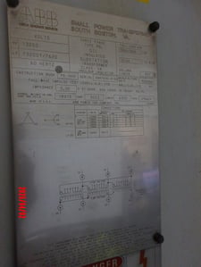 5000/5600 KVA 13200 Delta Primary, 13200Y/7620 Secondary, ABB