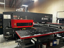 22 Ton, Amada #AE-2610NT, CNC servo turret punch, 60" x 196" w/repo, 98" x 60" table, 2020
