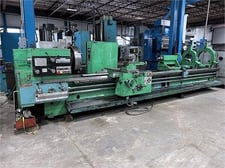 33" x 204" TOS, Engine Lathe, 3.5" spindle bore, 7.1-900 RPM, 20 HP, digital read out, 24.5" 4-jaw chuck, 2