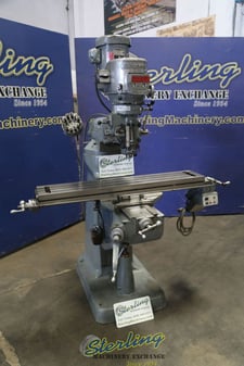 Bridgeport #Series-I, vertical mill, 9" x 48" table, one shot lube, new X power feed, scraped & chrome ways