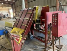Bob Hanna, Double Head Notcher, 25 HP heads, 96" stringer capacity, w/ unscrambler