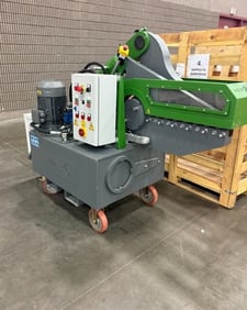 24" Mizar, hydraulic alligator shear, 221,000 lb. cutting force, 8-9 cuts/min., 7.5 kW, 240 V., 36" width x