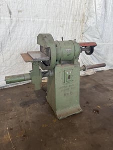 18" Gardner #No. 5, double end abrasive & wire grinder, 6" brush wheel, 220/440 V., 3 Ph.