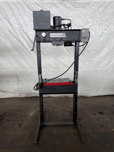 25 Ton, Savage #5K145AL247, pneumatic H-frame press, 2500 PSI, 2 HP, 230/460 V., 3 Ph.