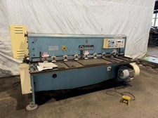 1/4" x 6.5' Amada #M-2060, mechanical power squaring shear, 60 SPM, 20.9 HP, 460/230 V., 1985