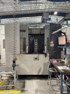 Okuma #MB-5000H, CNC horizontal machining center, 29.9" X, 29.9" Y, 29.9" Z, 15000 RPM, CAT-40, 110 automatic