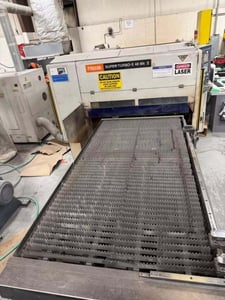 Mazak #Super-Turbo-X48, CO2 laser, 1500 watt, 105.7" X, 50" Y, 3.9" Z, 98.4" x 49.2" table, 3 Phase, 2004