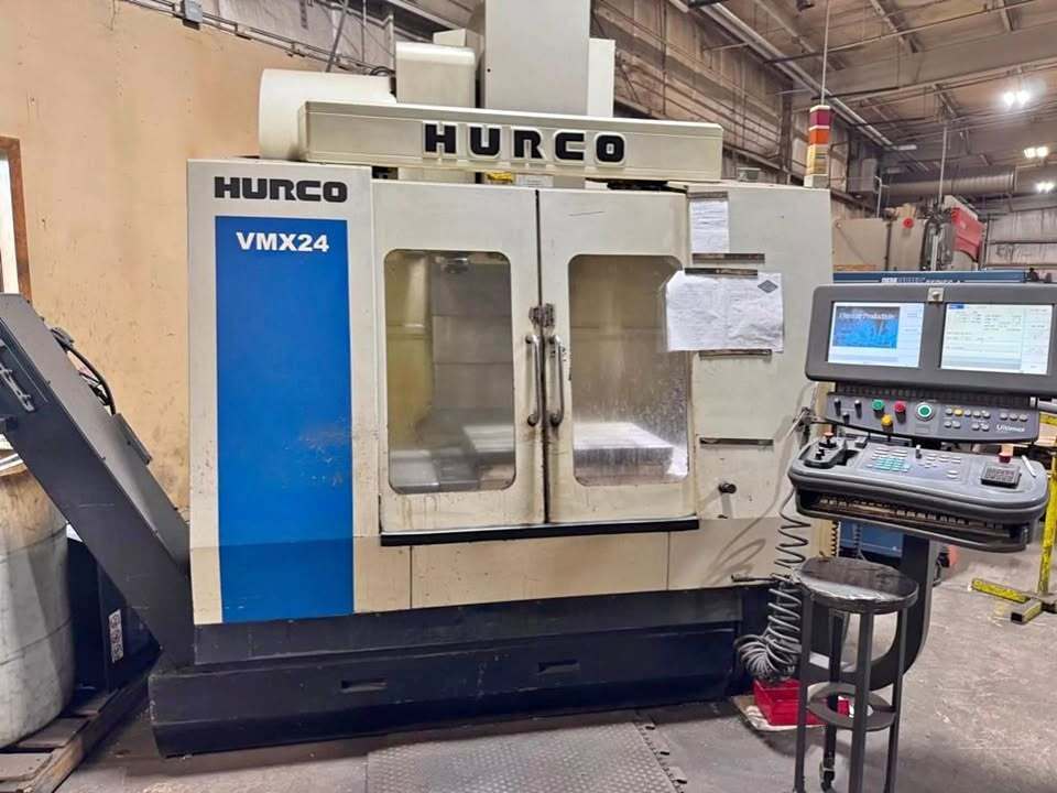 Hurco #VMX24, CNC vertical machining center, 24" X, 20" Y, 24" Z, 10000 RPM, CAT-40, 12 HP, 24 automatic tool