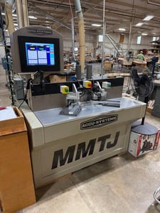 Accu-Systems #MMTJ, CNC round end tenoner and mortiser, 3-1/2" max part width, 6 HP tenon spindle, 3 HP