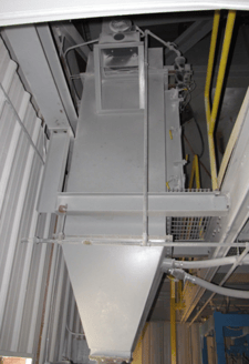 135 sq.ft., Flex Kleen #48BVBV, baghouse, pulse cleaning, pyramid discharge