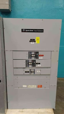 400 Amp, General Electric Spectra Series, Power Panelboard, 3 Phase, Main SGHA36AT0400, w/ SFHA36AT0250