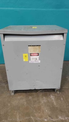 112.5 KVA 480 Primary, 240 Secondary, Square D Square D #112T6H, Dry Type Transformer, 3 Phase