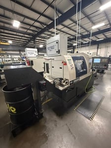 KSI #TCM32, CNC Swiss type lathe, 1.25" bar, 11.8" turning length, 10k RPM, Fanuc 0i-TF, LNS Vito 12'
