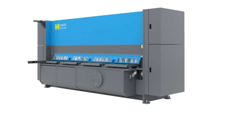 1/4" x 8' Haco #GSX-2506, hydraulic power squaring shear, 39" back gauge, 14.75 HP, SC200 control, NEW