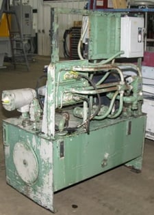 7.5 HP Vickers, double vane pump, 21 gpm to 500 psi, 5 gpm to 2000 psi, (2) DO8 valves, #2491