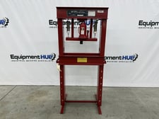 20 Ton, Sunex #5220, H-frame hydraulic manual floor shop press, 6" stroke, 24.5" throat