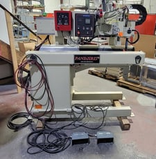 Pandjiris #24E3.5-30, 24" external longitudinal seam welder, carriage, copper finger tips, cables & hoses